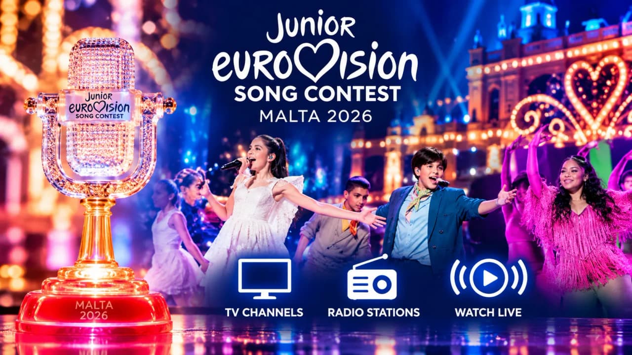 Junior Eurovision 2026: TV channels, radio stations and how to watch live